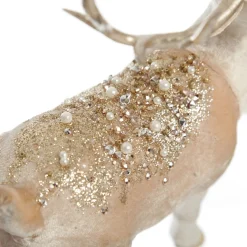 Velvet Pink Deer with Jewels - Standing with Head Back Store
