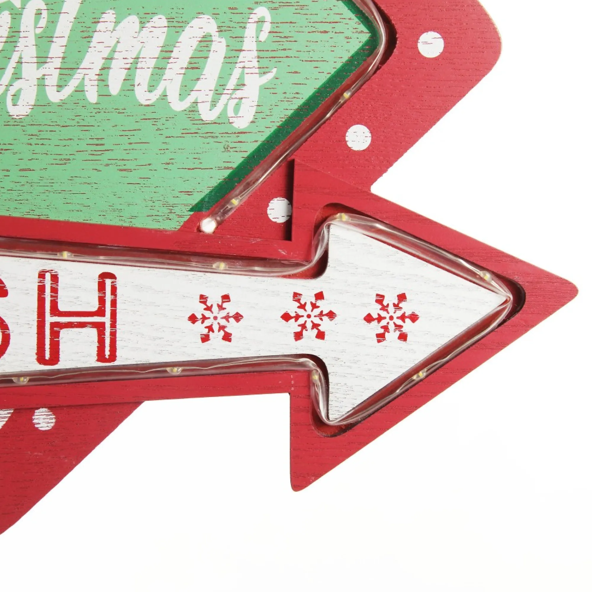 Vintage Lightup Christmas Wish Sign Outlet