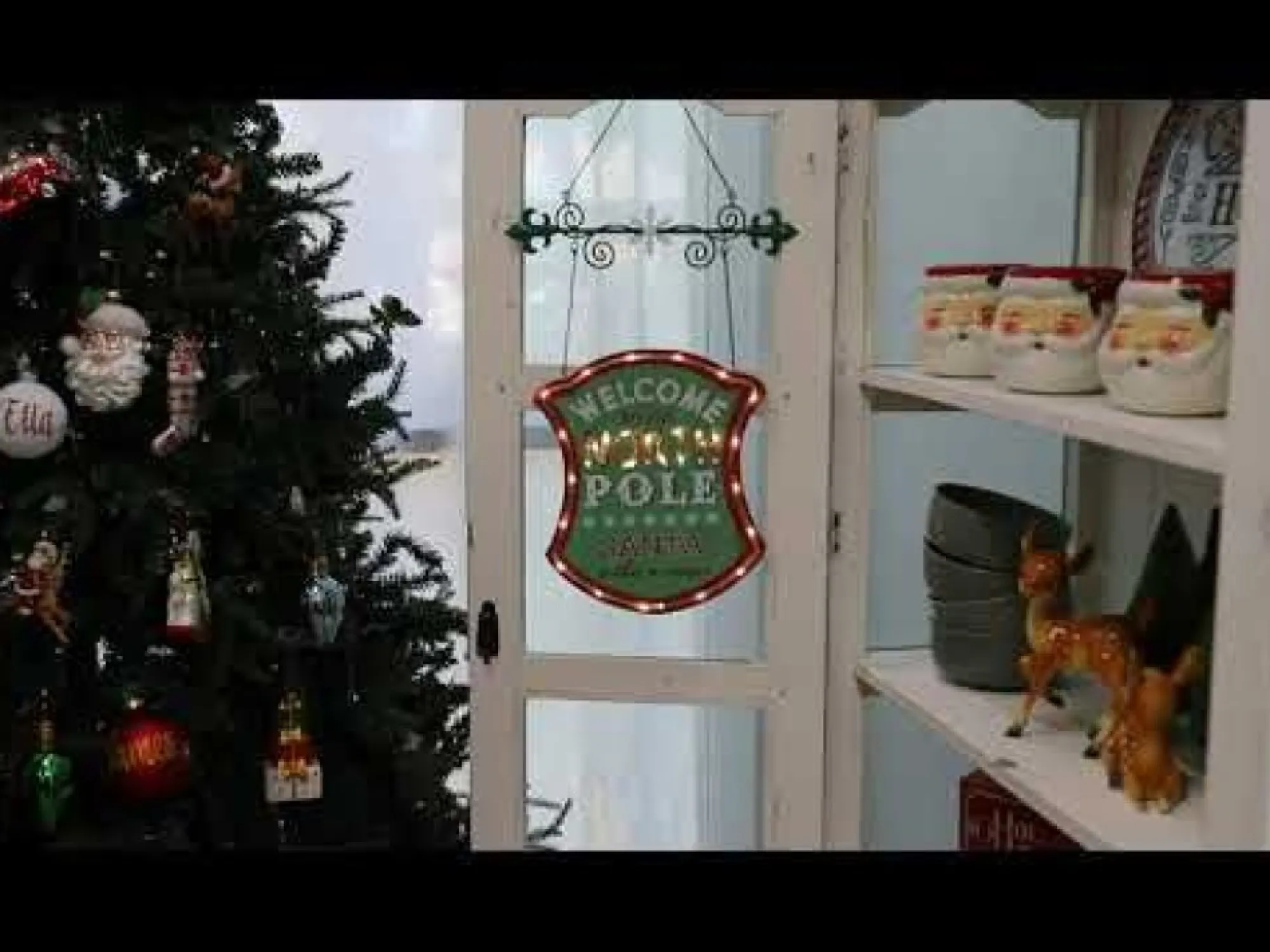 Vintage Lightup Welcome to the North Pole Sign Online