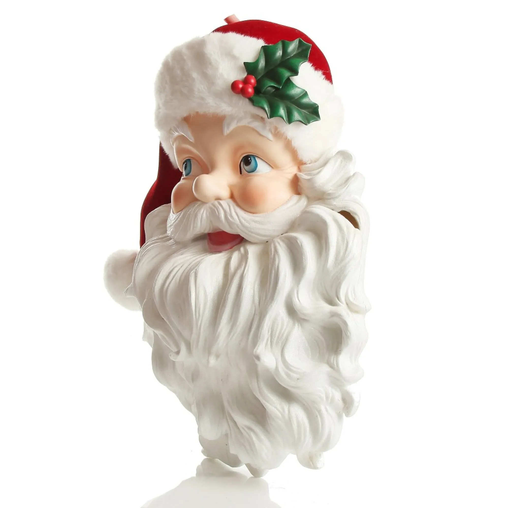 Vintage Red Santa Head Wall Hanging Flash Sale