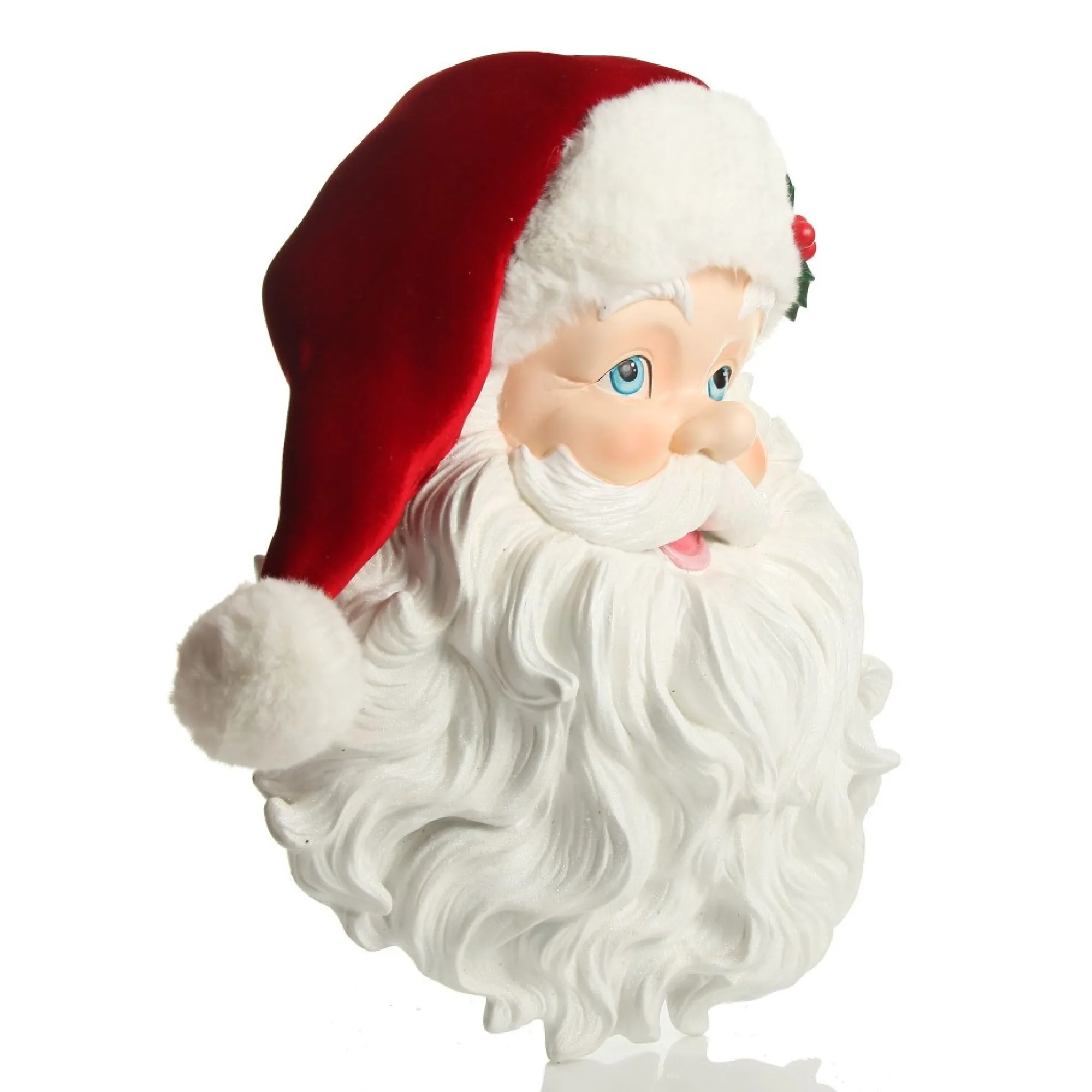 Vintage Red Santa Head Wall Hanging Flash Sale