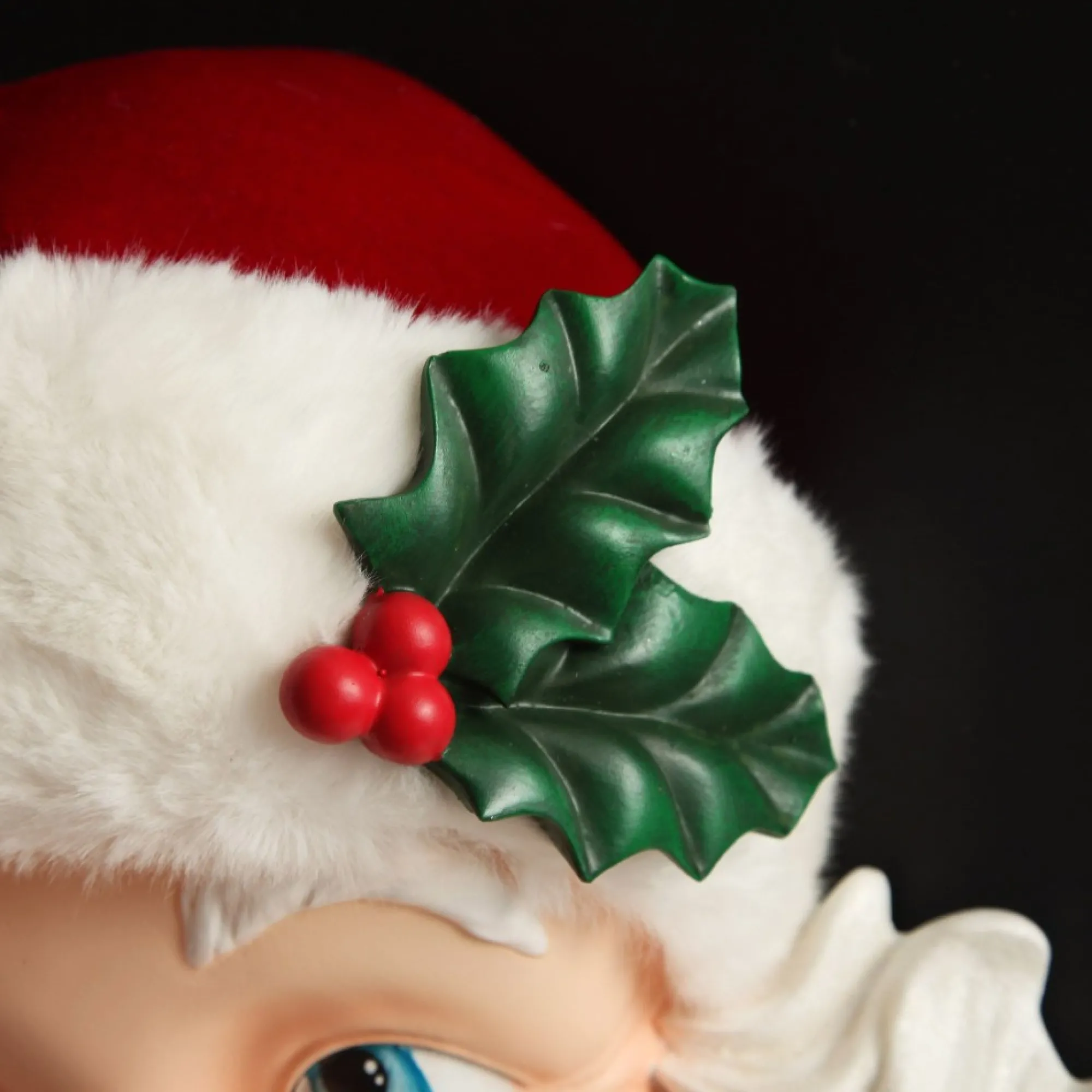 Vintage Red Santa Head Wall Hanging Flash Sale