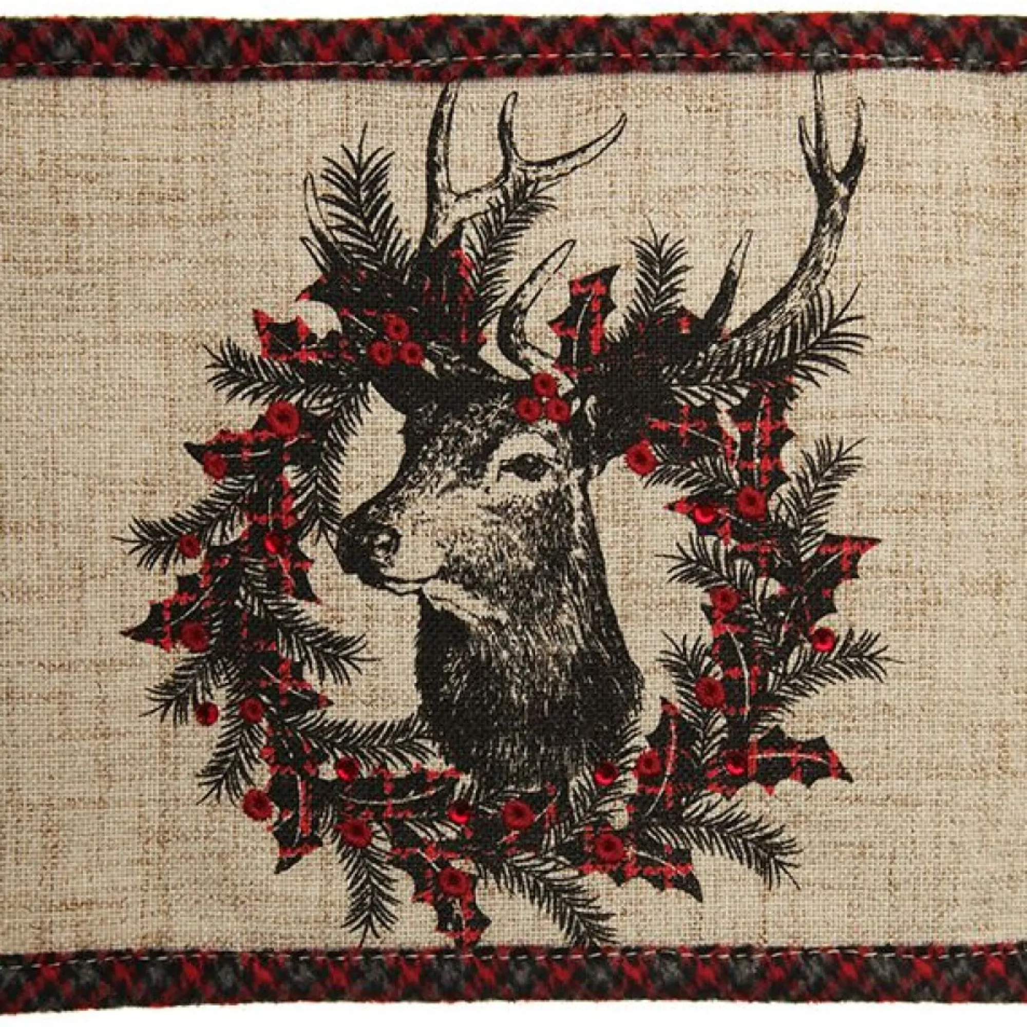 Vintage Reindeer Christmas Cushion Wrap Best Sale