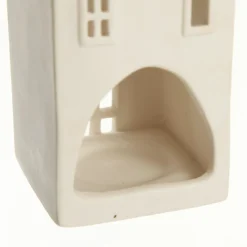 White Christmas Village House Candle Holder Store