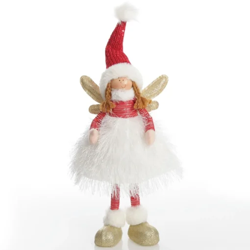 White Dress Fabric Standing Angel Outlet