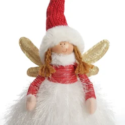 White Dress Fabric Standing Angel Outlet