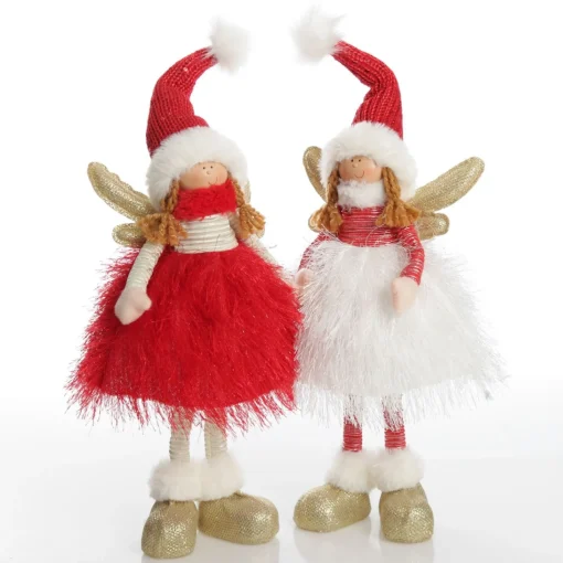 White Dress Fabric Standing Angel Outlet