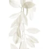 White Glitter Leaf Christmas Garland Fashion
