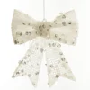 White Glitter Mesh Bow Outlet