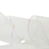 White Iridescent Spider Mesh Wired Christmas Ribbon Garland Flash Sale