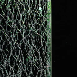 White Iridescent Spider Mesh Wired Christmas Ribbon Garland Flash Sale