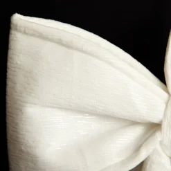 White Padded Fabric Bow Best
