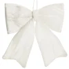 White Padded Velvet Bow New