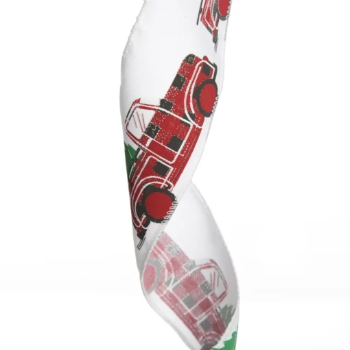 White Ribbon with Christmas Tree Farm Christmas Tree in Truck Print Cheap