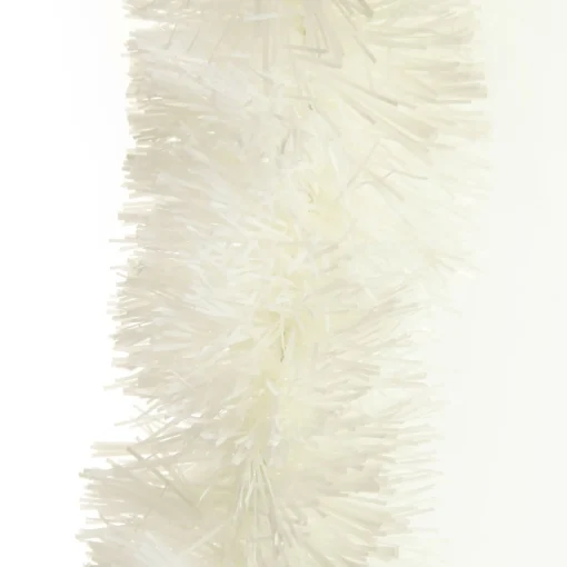 White Thick Christmas Tinsel Garland New