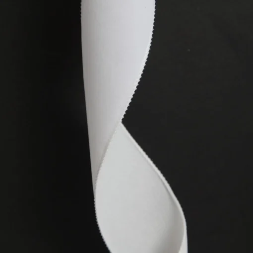 White Velvet Wired Christmas RIbbon - 6.5cm Fashion