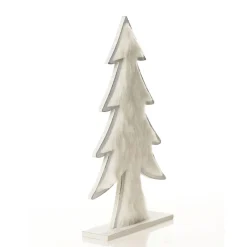White Washed Wood Tree with White Fur Outlet