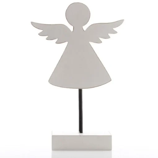 White Wooden Angel Ornament Best Sale