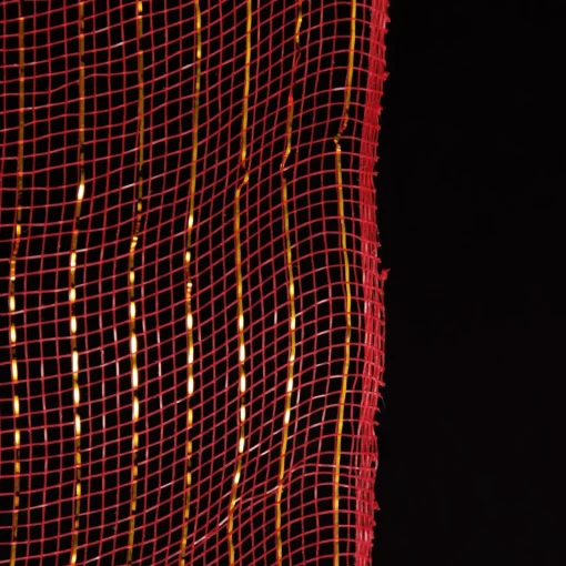 Wide Metallic Red Decomesh Roll Hot