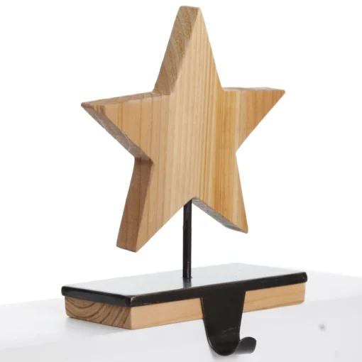 Wood Star Christmas Stocking Hanger Shop