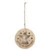 Wooden Lightup Angel Cut out Tree Decoration Discount