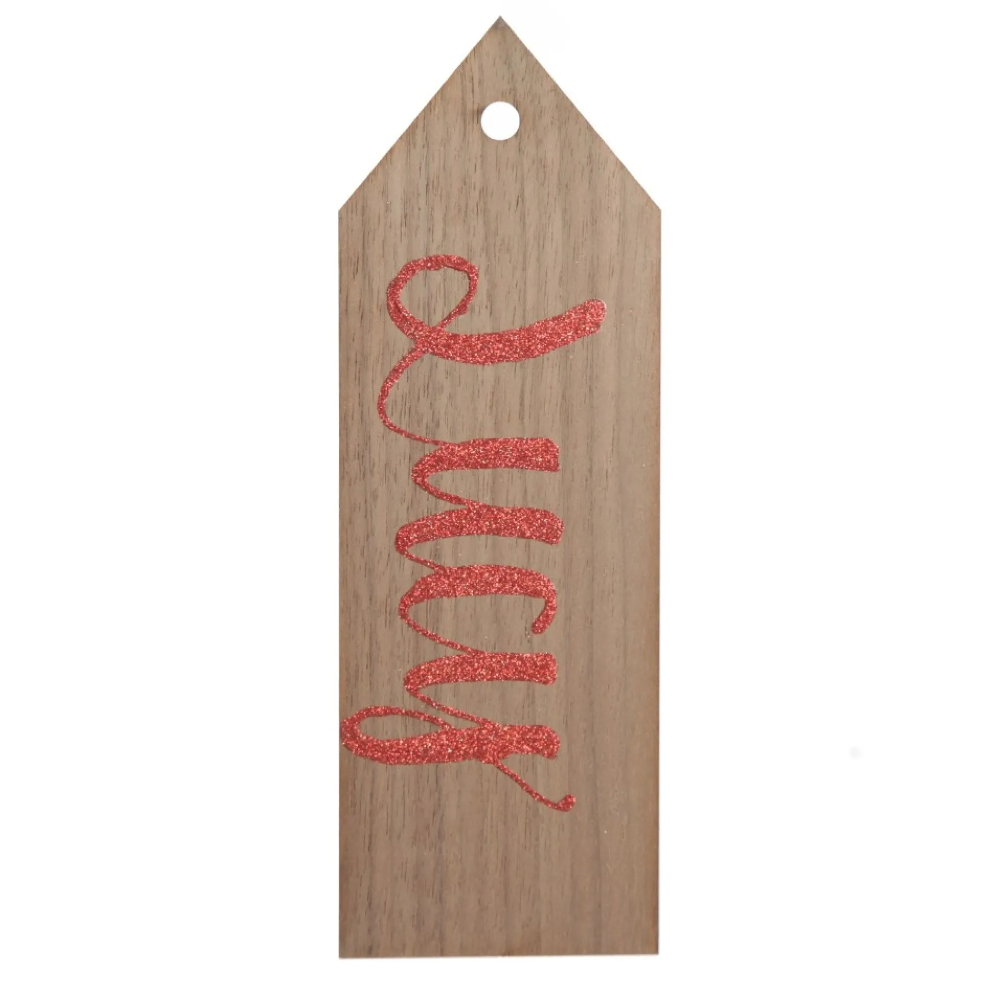 Wooden Stocking or Santa Sack Name Tag Cheap
