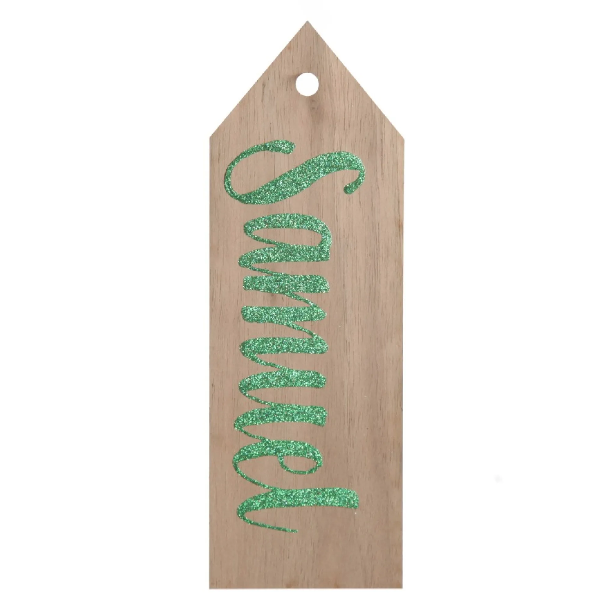 Wooden Stocking or Santa Sack Name Tag Cheap