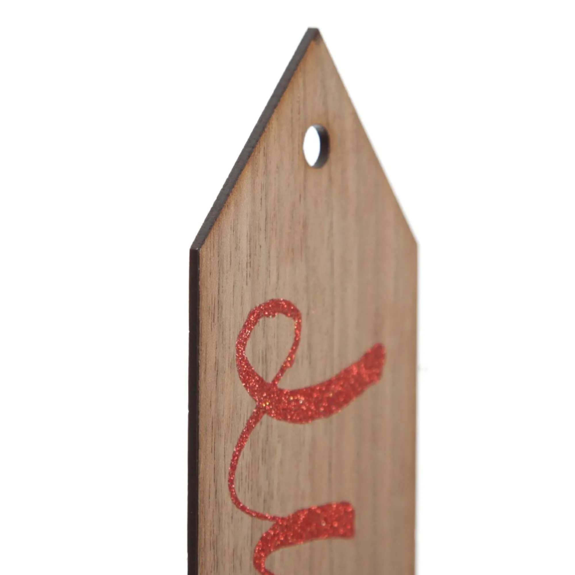 Wooden Stocking or Santa Sack Name Tag Cheap