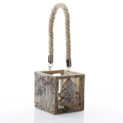 Wooden Tree Votive Candle Box Online