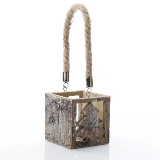Wooden Tree Votive Candle Box Online