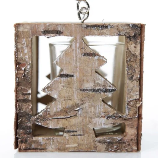 Wooden Tree Votive Candle Box Online
