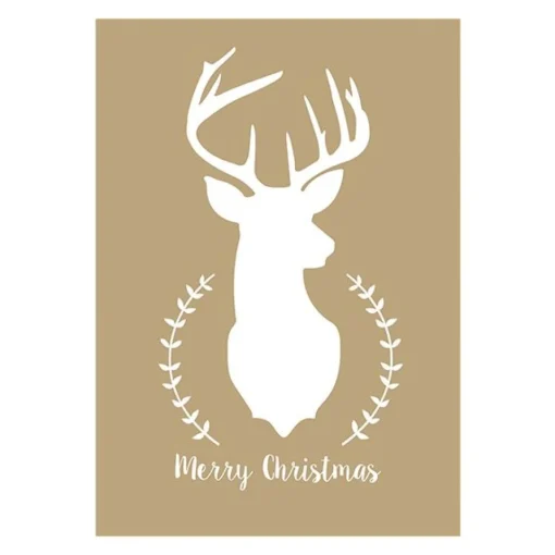 Woodlands Christmas Poster Print Fashion
